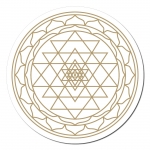 Sri Yantra Aufkleber auf Rolle