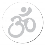 Om-Symbol Aufkleber auf Rolle