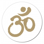 Om-Symbol Aufkleber auf Rolle