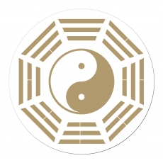 Bagua Aufkleber auf Rolle