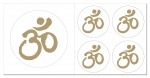 Om-Symbol Aufkleber-Set  5-teilig