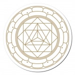 Merkaba Aufkleber auf Rolle